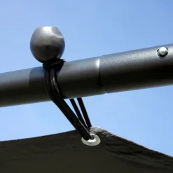 Pergola stalowa do elewacji Jumi, 250 x 250 x 250 cm, czarna