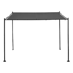 Pergola stalowa do elewacji Jumi, 300 x 300 x 250 cm, czarna