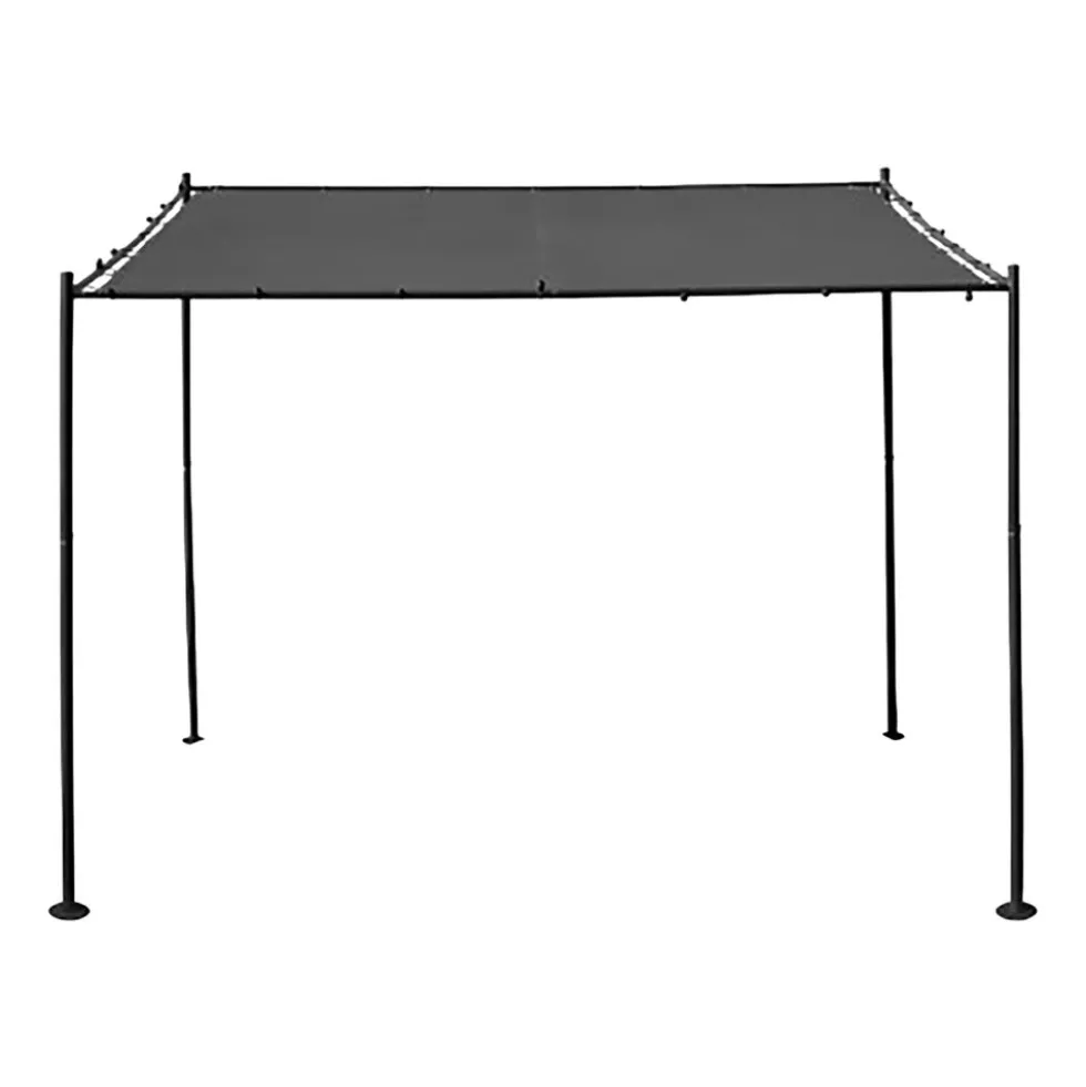 Pergola stalowa do elewacji Jumi, 300 x 300 x 250 cm, czarna