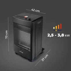 Piecyk gazowy Blue Flame Lehmann Valencia, 3,8 kW, czarny