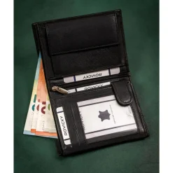 Pionowy portfel męski Always Wild z ochroną RFID, 13 x 10 x 2 cm
