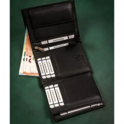 Pionowy portfel męski Always Wild z ochroną RFID, 13 x 10 x 2 cm