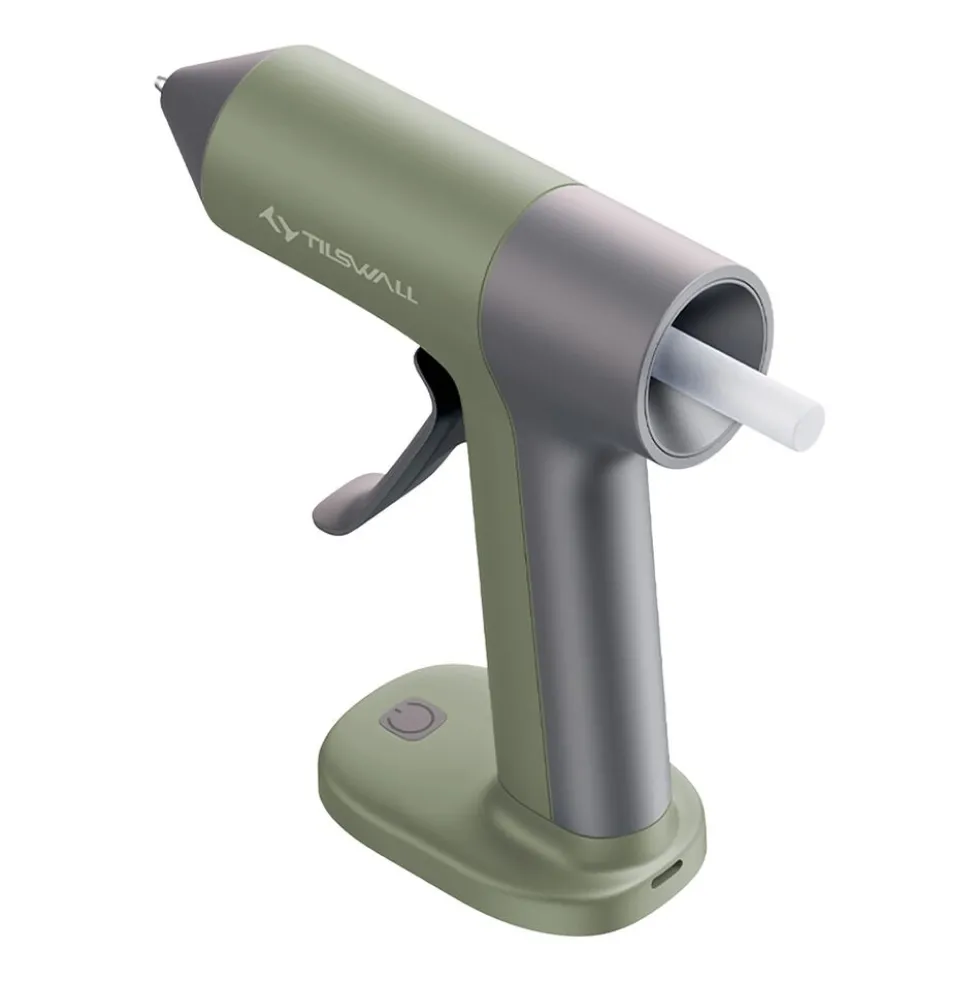 Pistolet do kleju Tilswall 4 V Lite, 2000 mAh, bezprzewodowy, oliwkowy
