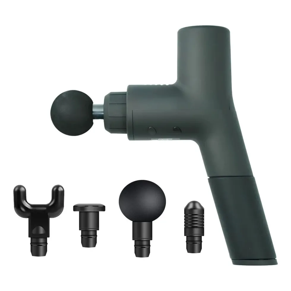 Pistolet do masażu Gymtastic Gymgun Fit 2.0, 4 głowice, 6 poziomów intensywności
