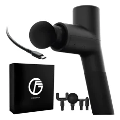 Pistolet do masażu Gymtastic Gymgun Fit 2.0, 4 głowice, 6 poziomów intensywności