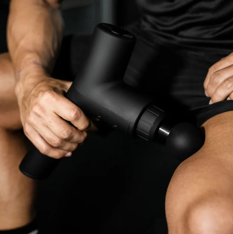 Pistolet do masażu Gymtastic Gymgun Fit 2.0, 4 głowice, 6 poziomów intensywności