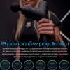 Pistolet do masażu Gymtastic Gymgun Fit 2.0, 7 głowic, 6 poziomów intensywności