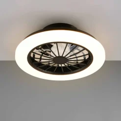 Plafon LED Sanico Goldlux Ghana, 38,5 cm, z wentylatorem, pilot IR