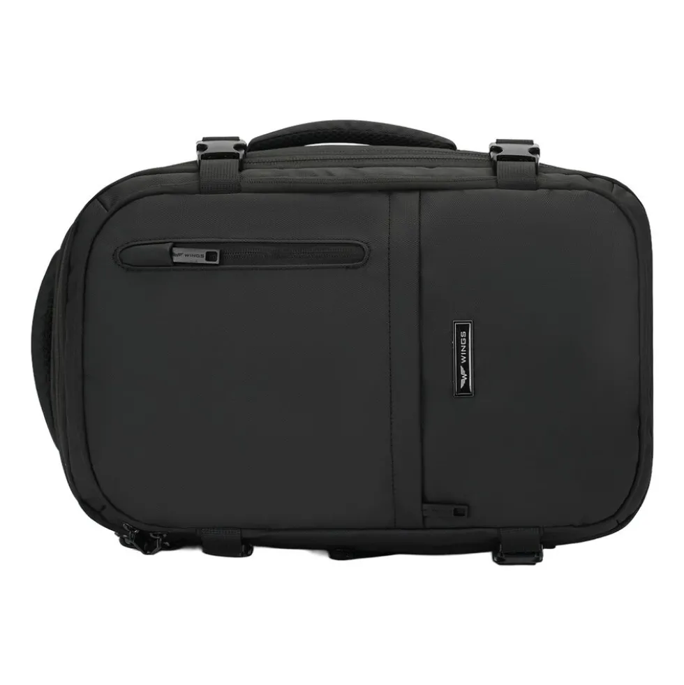 Plecak kompresyjny Wings Vireo, 20 l, z pompką, czarny