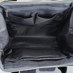 Plecak miejski Himawari, 19 l, z USB, szaro-granatowy