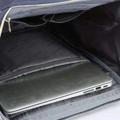 Plecak miejski Himawari, 19 l, z USB, szaro-granatowy