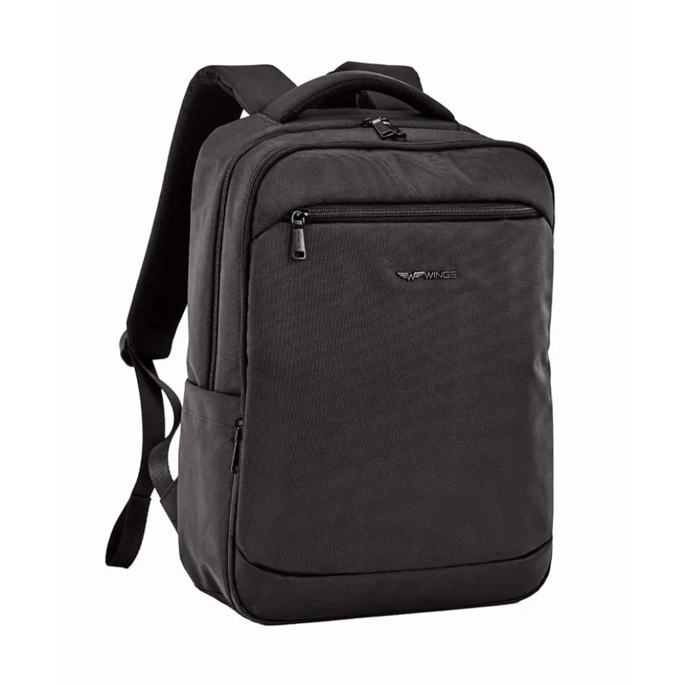 Plecak męski Wings Brant BRT02, 30 x 14 x 43 cm, 18 l, czarny