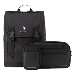 Plecak podróżny Puccini Adventure Collection, 27 l, modułowy, czarny