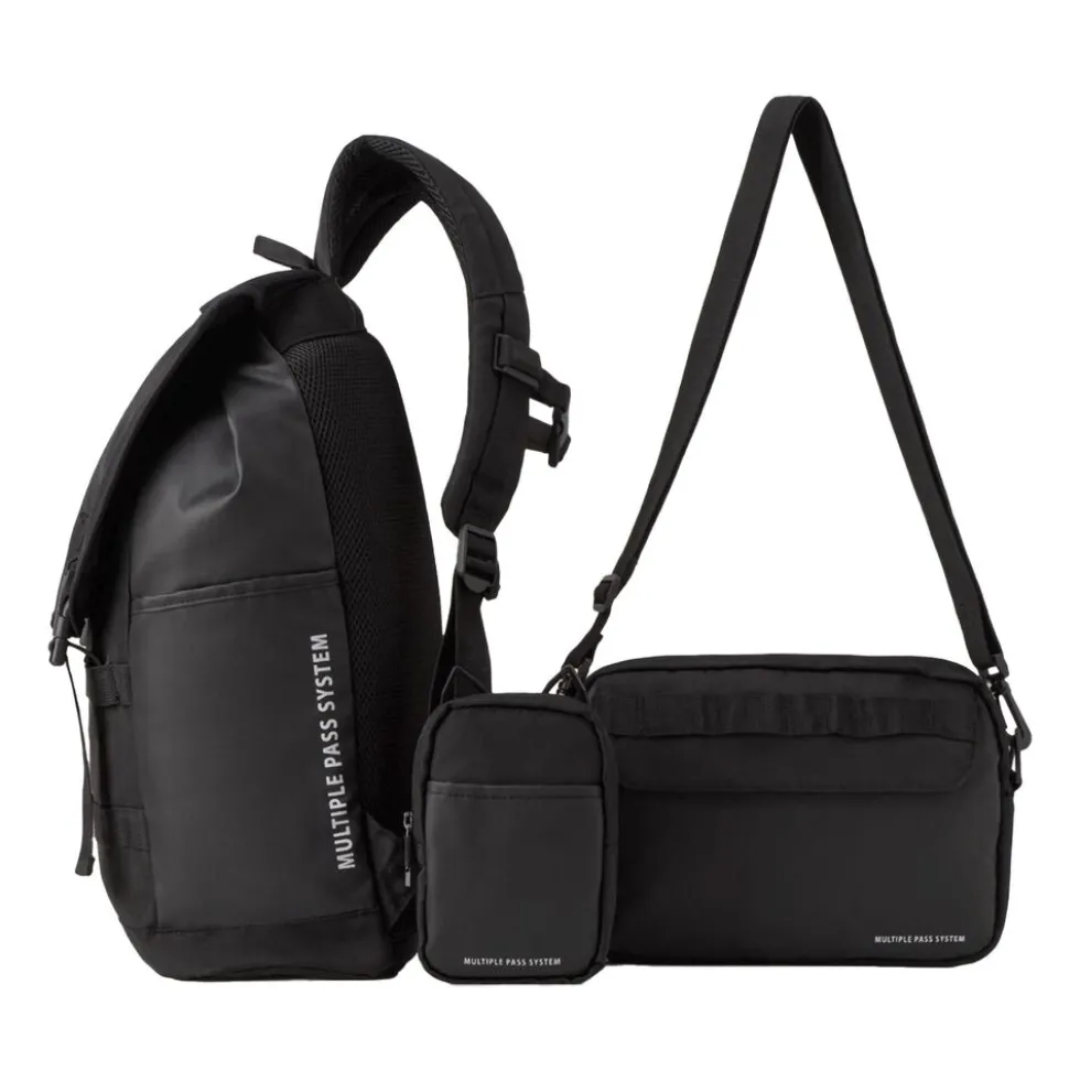 Plecak podróżny Puccini Adventure Collection, 27 l, modułowy, czarny