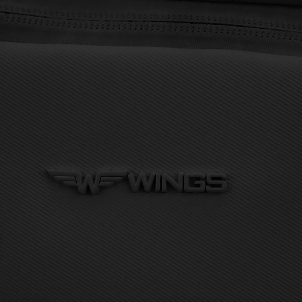 Plecak podróżny Wings CBP003, kabinowy, 43 x 30 x 17cm, czarny