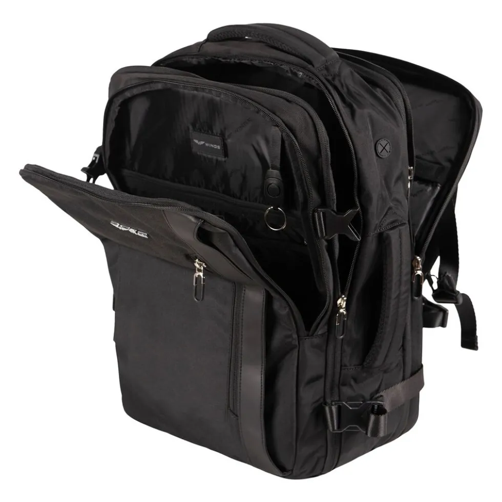 Plecak podróżny Wings Skylark, 30,5 l, czarny