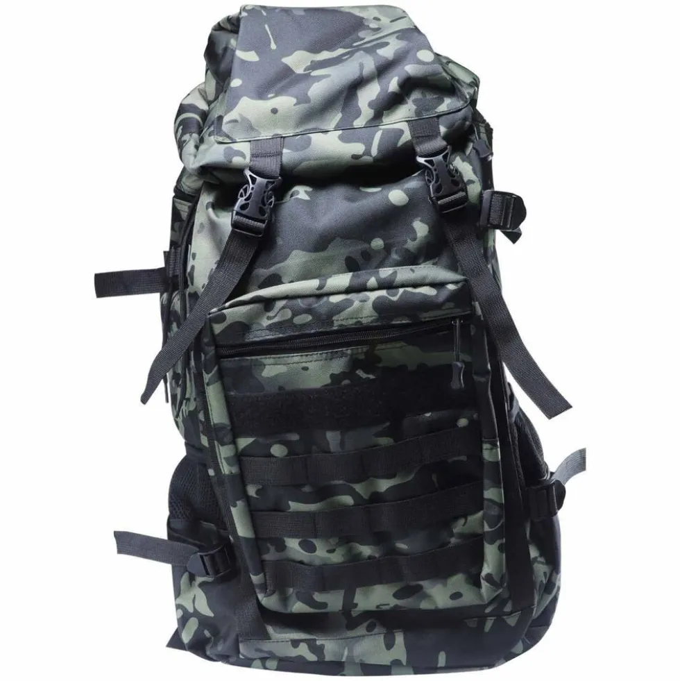 Plecak survivalowy Wild Trek, 60 l, z wyposażeniem, moro