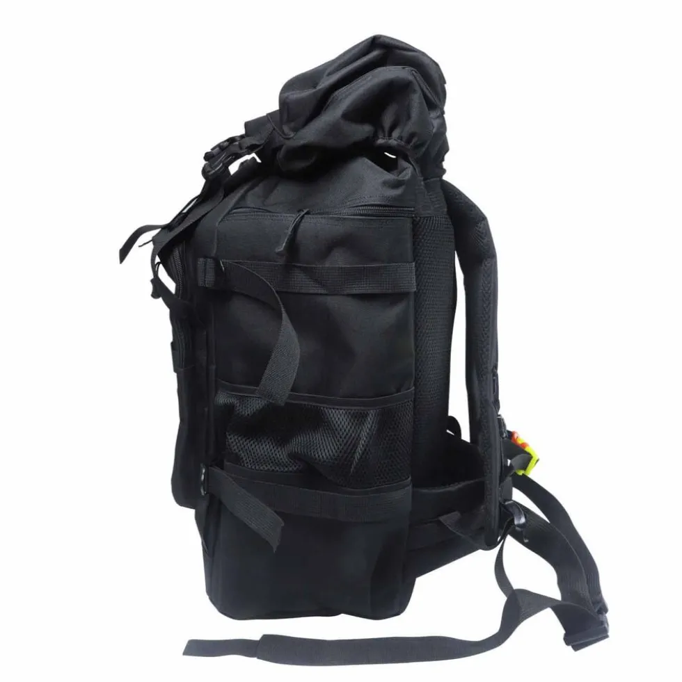 Plecak survivalowy Wild Trek, 60 l, z wyposażeniem, czarny