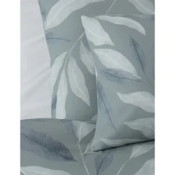 Pościel bawełniana 140 x 200 cm Pation Home Vivienne, białe liście