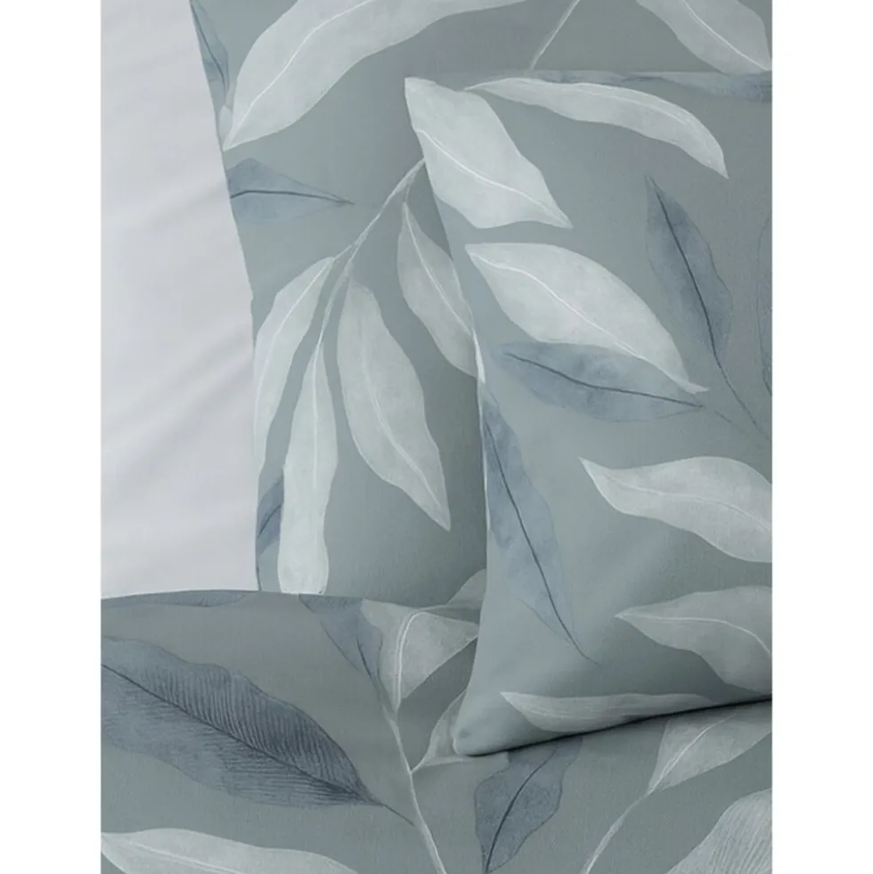 Pościel bawełniana 140 x 200 cm Pation Home Vivienne, białe liście