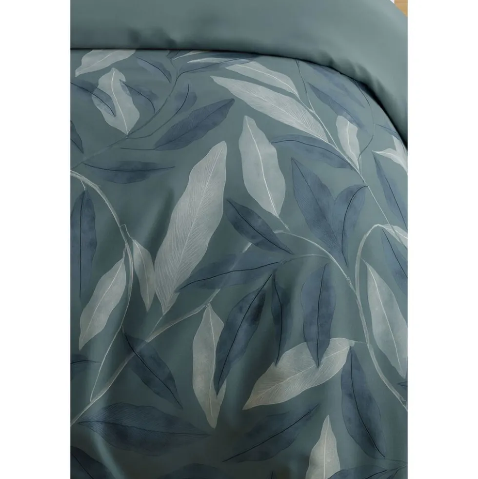 Pościel bawełniana 140 x 200 cm Pation Home Vivienne, białe liście