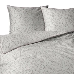 Pościel z perkalu 220 x 200 cm Lame Percale, różowe kwiatki