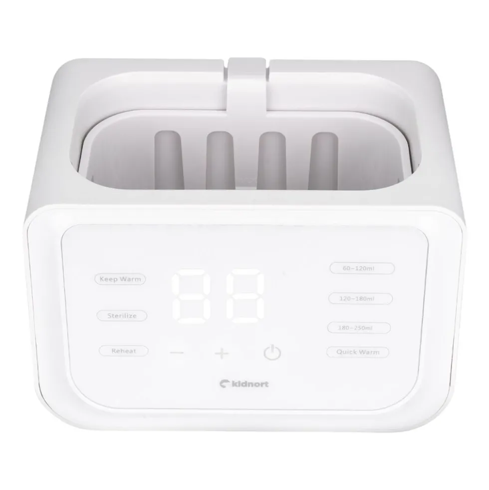 Podgrzewacz do mleka Kidnort Håp 4 w 1, 250 W, na 2 butelki, biały