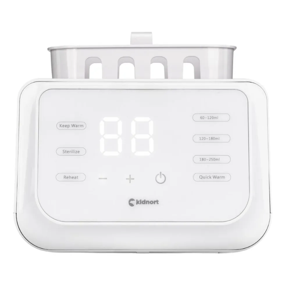 Podgrzewacz do mleka Kidnort Håp 4 w 1, 250 W, na 2 butelki, biały
