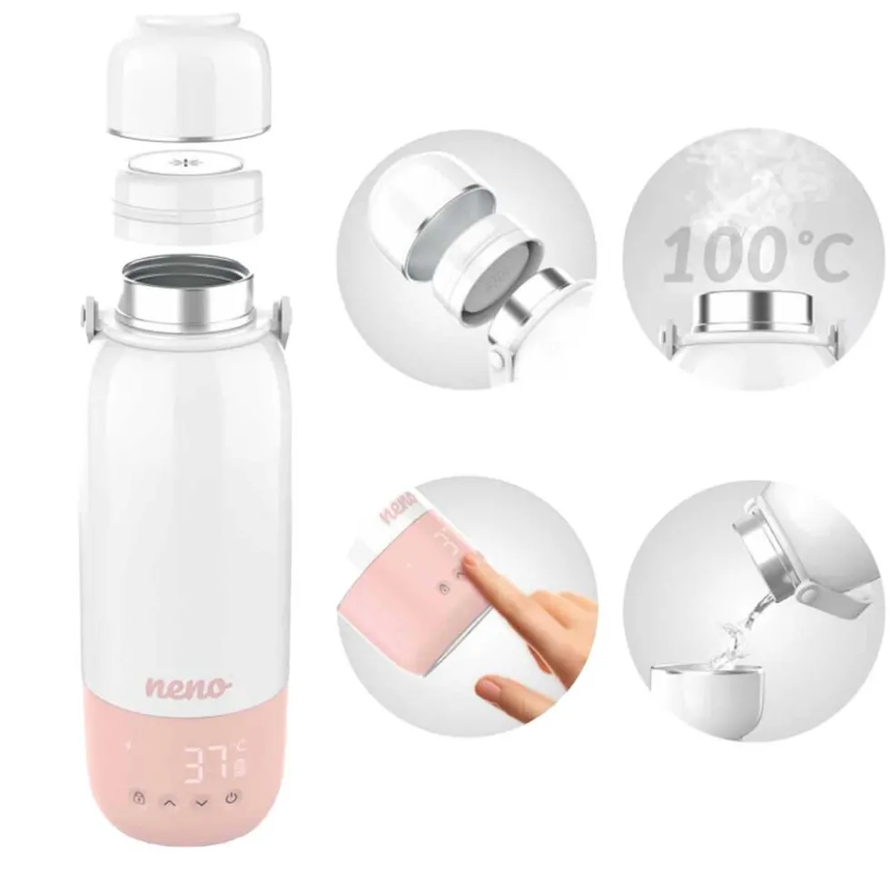 Podgrzewacz do mleka Neno Luvio, 120 W, z funkcją gotowania wody, biały