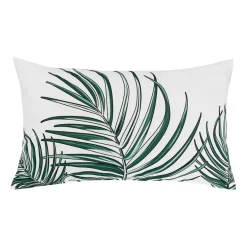 Poduszka Domarex Cleo Bahama Palms, 30 x 50 cm, palmy, biała