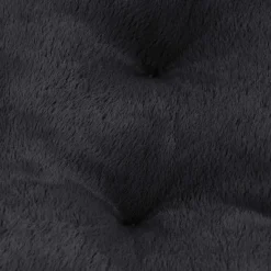 Poduszka okrągła Domarex Ivy Plush, ciemnoszara