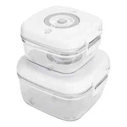 Pojemniki próżniowe MG HOME Clever Kitchen, 4 sztuki, białe