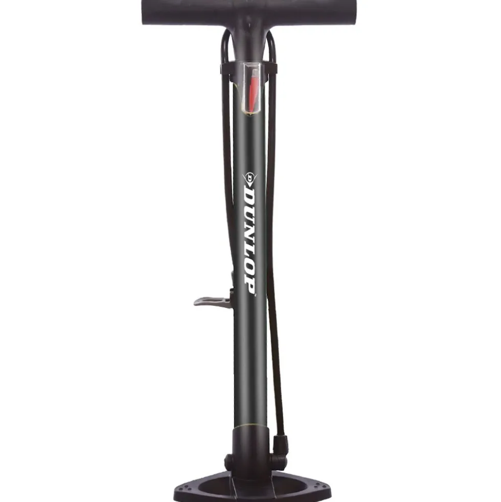 Pompka rowerowa podłogowa Dunlop, 12 bar 174 PSI, 2 adaptery