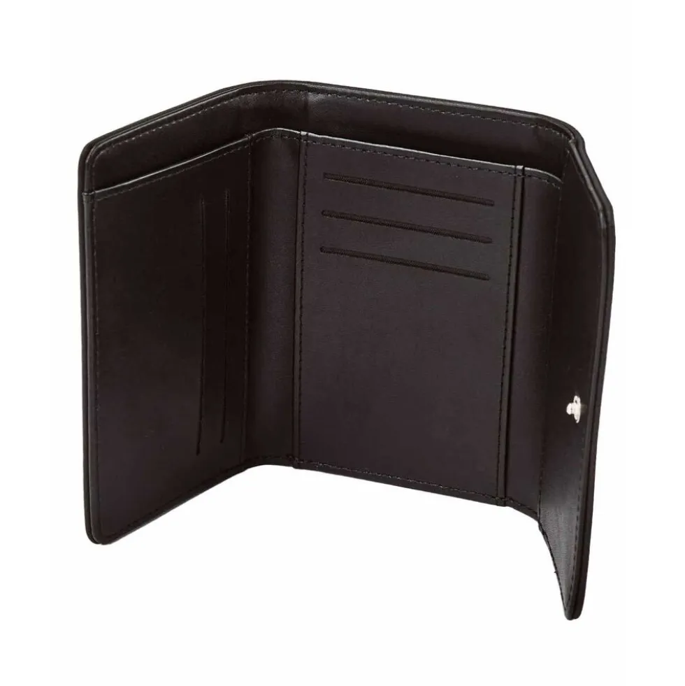 Portfel damski Wings Willow WLL01, 13 x 9 x 2 cm, czarny