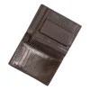 Portfel męski ze skóry bydlęcej Wings, 13 x 10 x 2 cm, RFID, brązowy