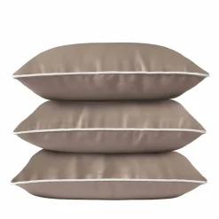 Poszewka na poduszkę z makosatyny 40 x 40 cm Pure Collection, 2 szt., taupe