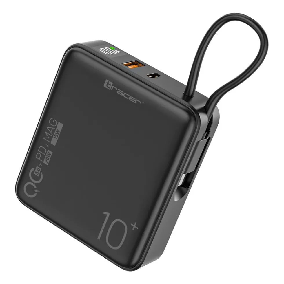 Powerbank Tracer Scout, 10000 mAh, czarny