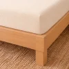 Prześcieradło frotte z gumką 180 x 200 cm Pation Home Luneo, ecru