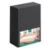 Prześcieradło z gumką 220 x 200 cm Pation Home Nexa, grafitowe