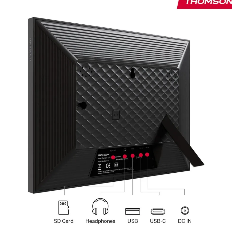 Ramka cyfrowa na zdjęcia Thomson F10, 10”, 32 GB, czarna