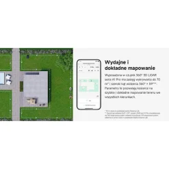 Robot koszący Dreame A1 Pro 800, obszar mapowania do 800 m2