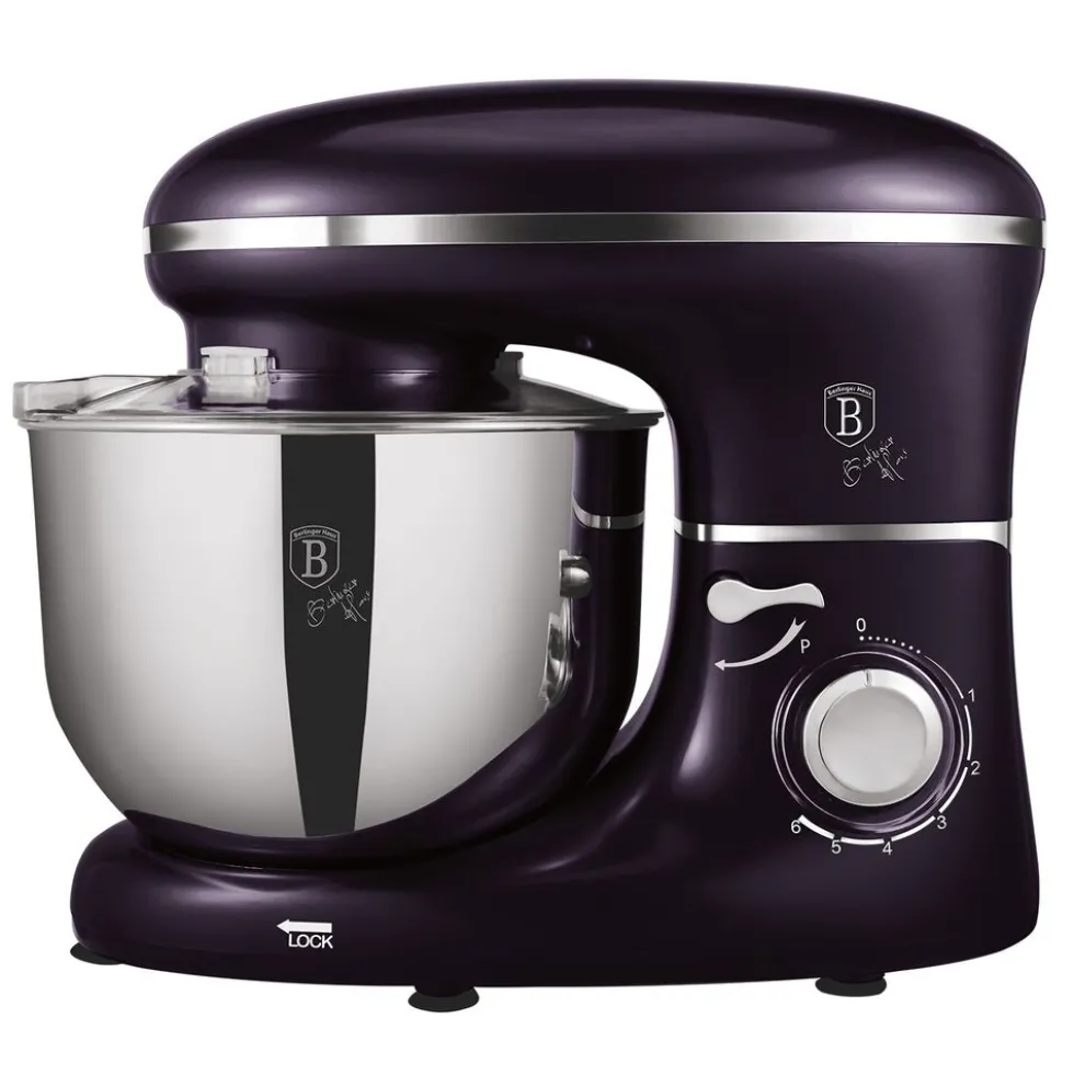 Robot planetarny BerlingerHaus Purple Eclipse, 1300 W, 6 l, 3 końcówki