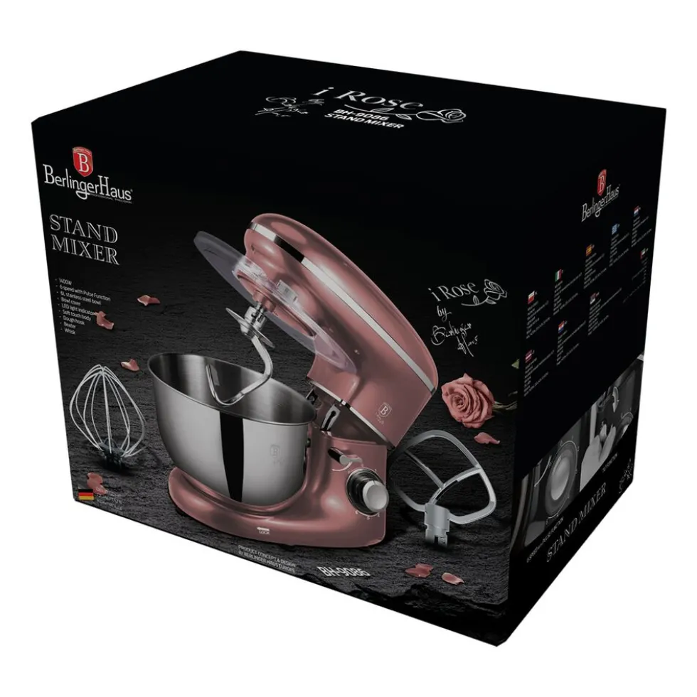 Robot planetarny BerlingerHaus I-Rose, 1300 W, 6 l, 3 końcówki