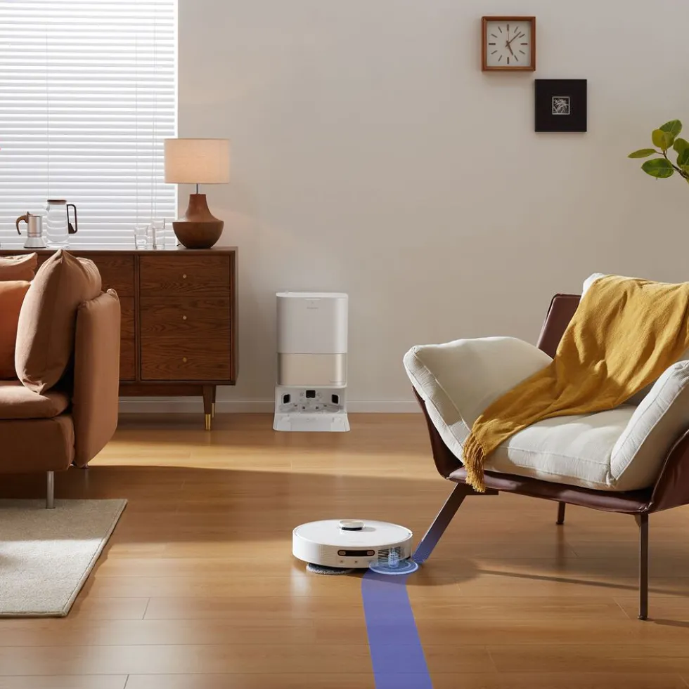 Robot sprzątający Dreame L10s Pro Ultra PureHeat, z funkcją mopowania i samoczyszczenia, biały