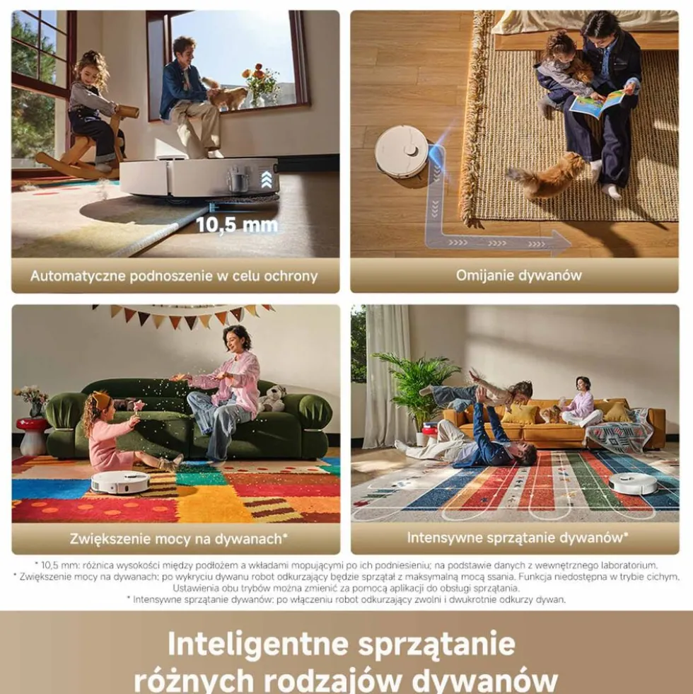 Robot sprzątający Dreame L40 Ultra A, 24 kPa, z funkcją mopowania, biały