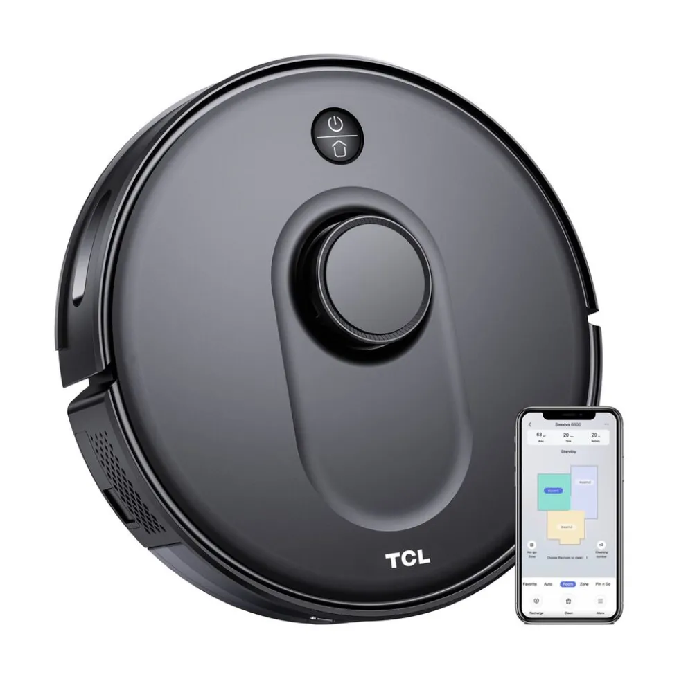 Robot sprzątający TCL Sweeva 6500 Black, 2700 Pa, 4 tryby pracy