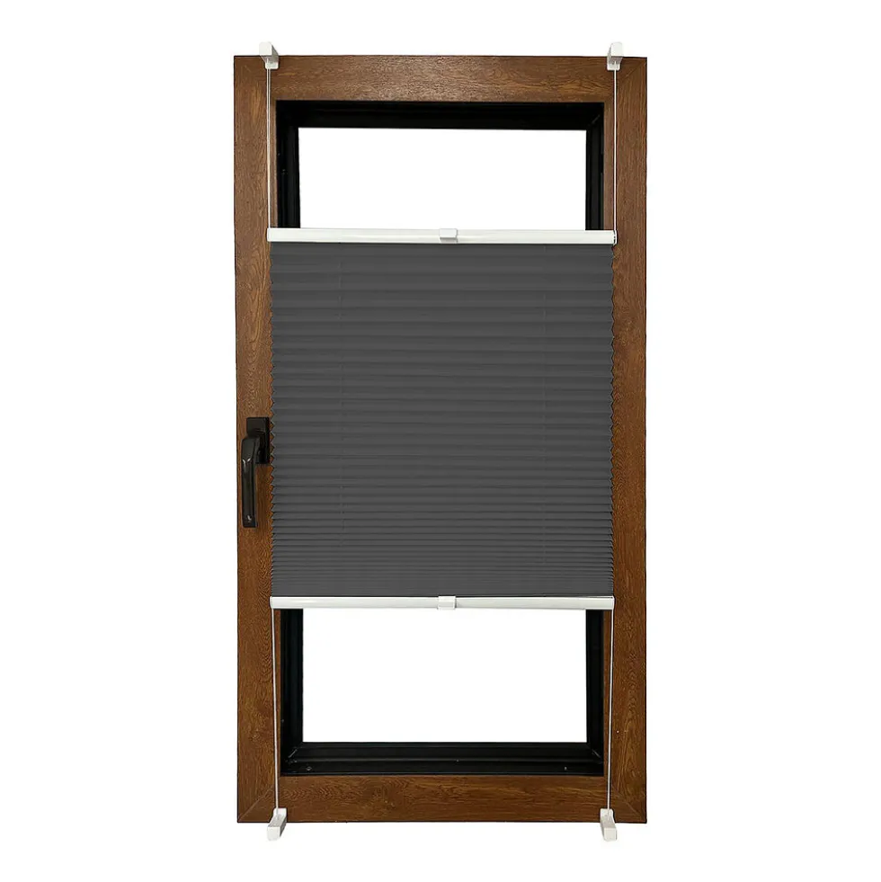 Roleta plisowana DecoTeam, 57 x 130 cm, szara
