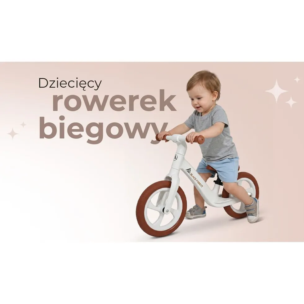 Rowerek biegowy Black Forest Speedykid, 12'', biały