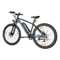 Rower elektryczny MTB Ancheer, 27,5”, czarny z niebieskimi elementami