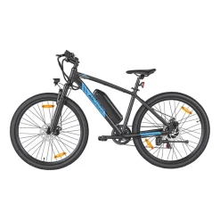 Rower elektryczny MTB Ancheer, 27,5”, czarny z niebieskimi elementami